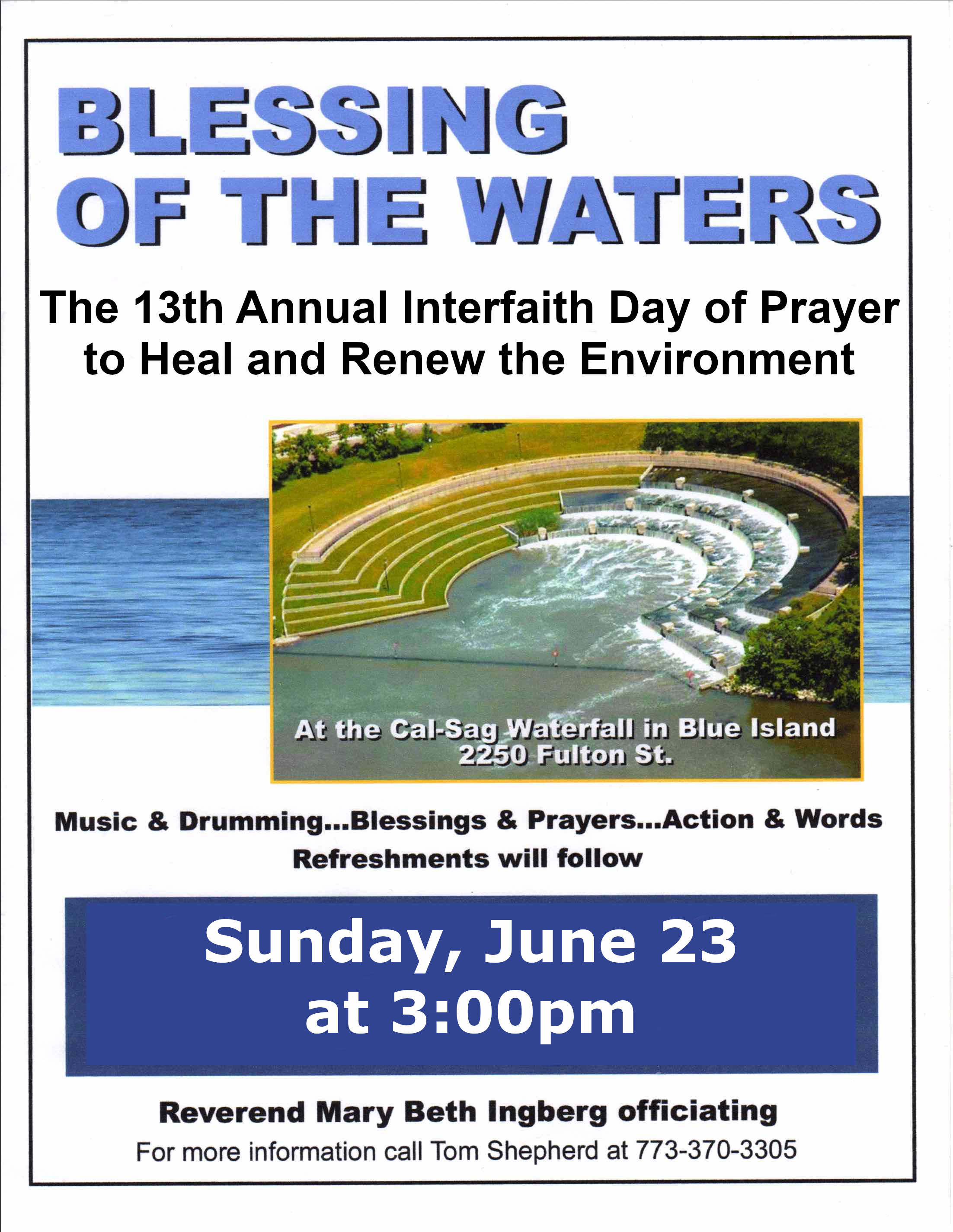 13th Annual Blessing of the Waters Scheduled For June 23 City of Blue