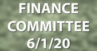 Finance committee meeting june 1 2020