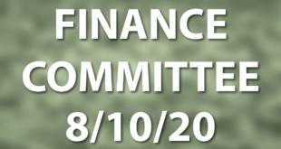 Finance Committee Meeting August 10 2020