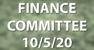 finance committee meeting October 5 2020