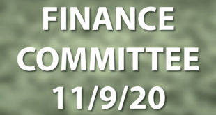 finance committee meeting november 9 2020
