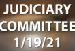 judiciary committee meeting january 19 2021