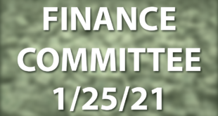 finance committee meeting january 25 2021