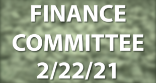 finance committee meeting February 22 2021